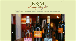 Desktop Screenshot of kandmwines.com