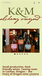 Mobile Screenshot of kandmwines.com