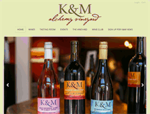 Tablet Screenshot of kandmwines.com